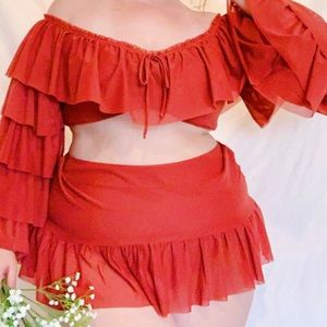 Brand New Cinnamon Colored Plus-Size Set